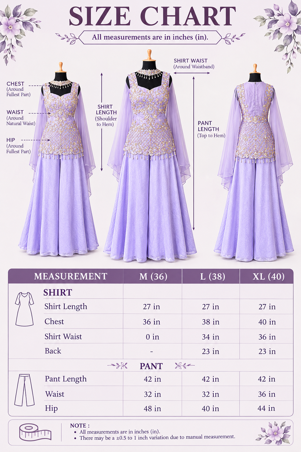 Pastel Lavender color Bids Sequence Embroidery work Sharara set BLS140