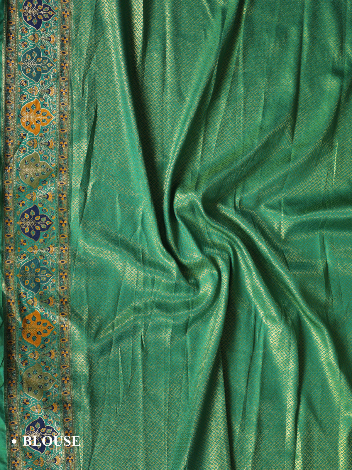 Parrot color Kanjivaram work Designer Saree BLS1019_Parrot