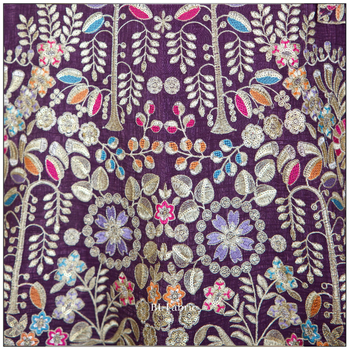 Rosy Purple color Sequence Thread Embroidery work Designer Lehenga Choli for Any Function BL1515