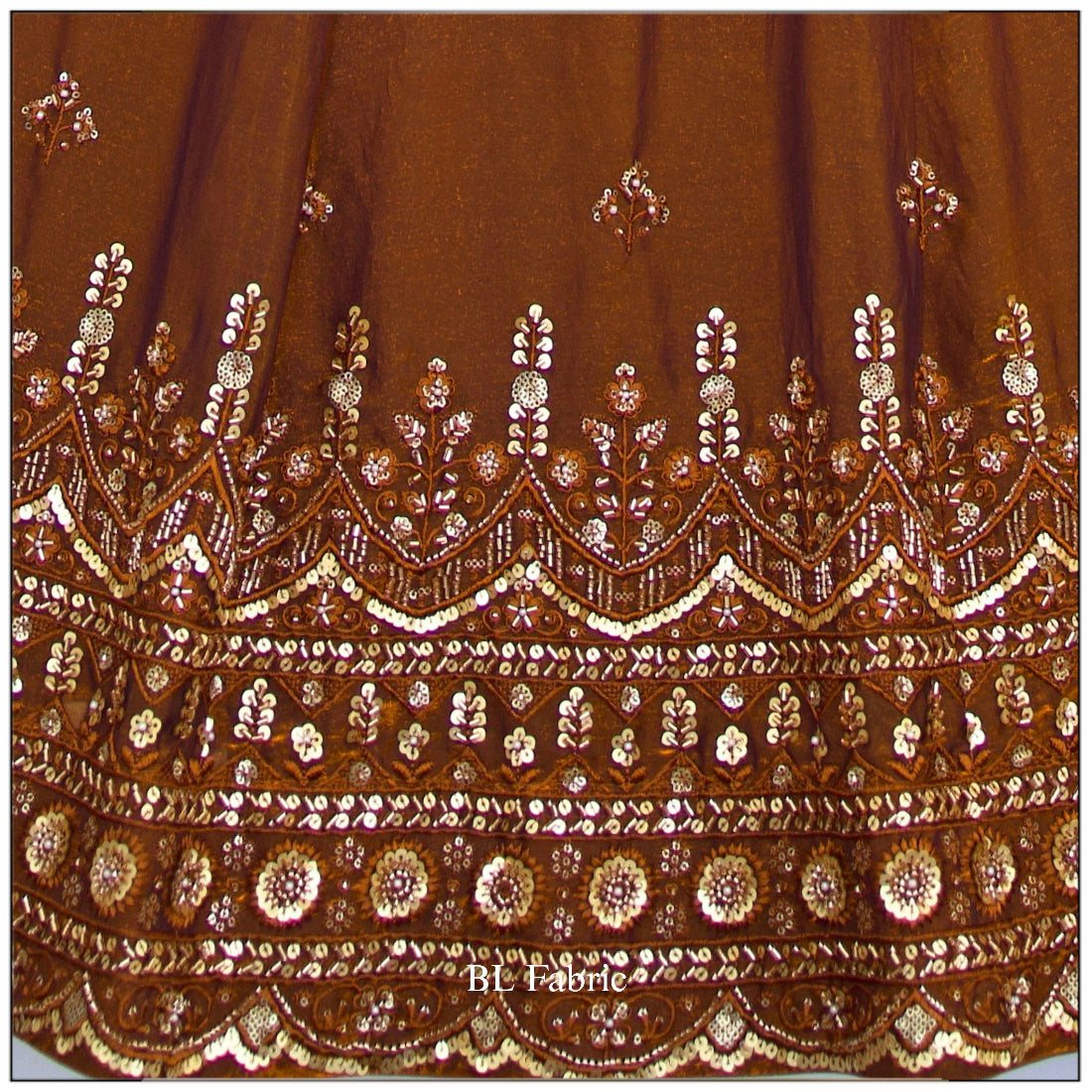 Brown color Hand Embroidery work Designer Lehenga Choli BL1527