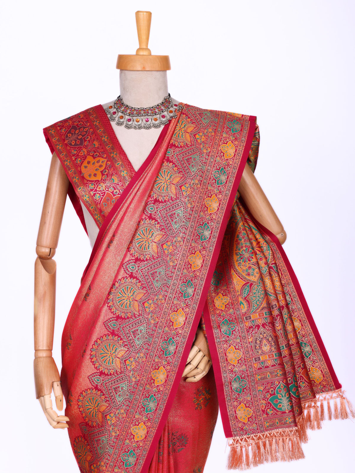 Pink color Kanjivaram work Designer Saree BLS1019_Pink