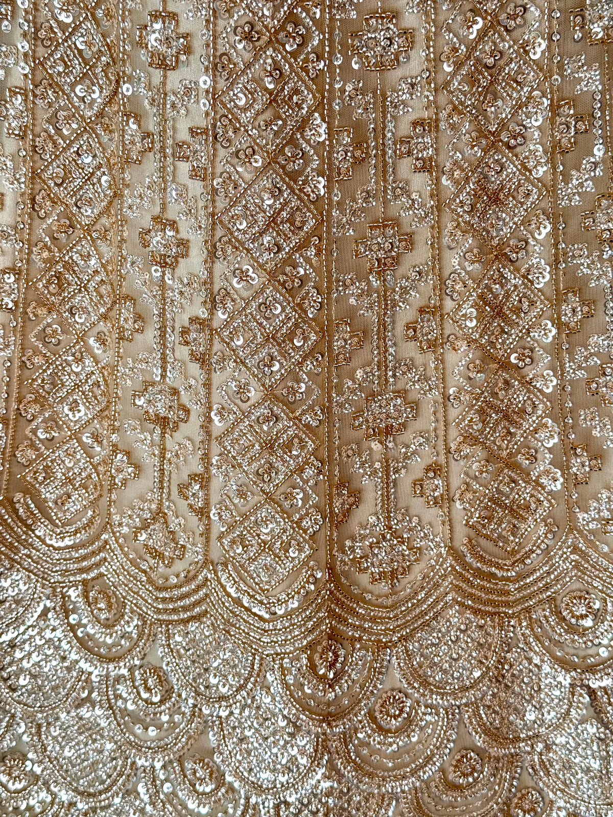 Golden color Bids Embroidery work Designer Lehenga Choli for Wedding Function BL1630