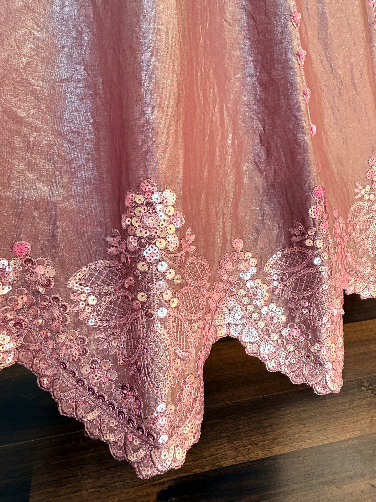 Dusty Rose Pink color Designer Sequence Embroidery work Lehenga choli BL1693