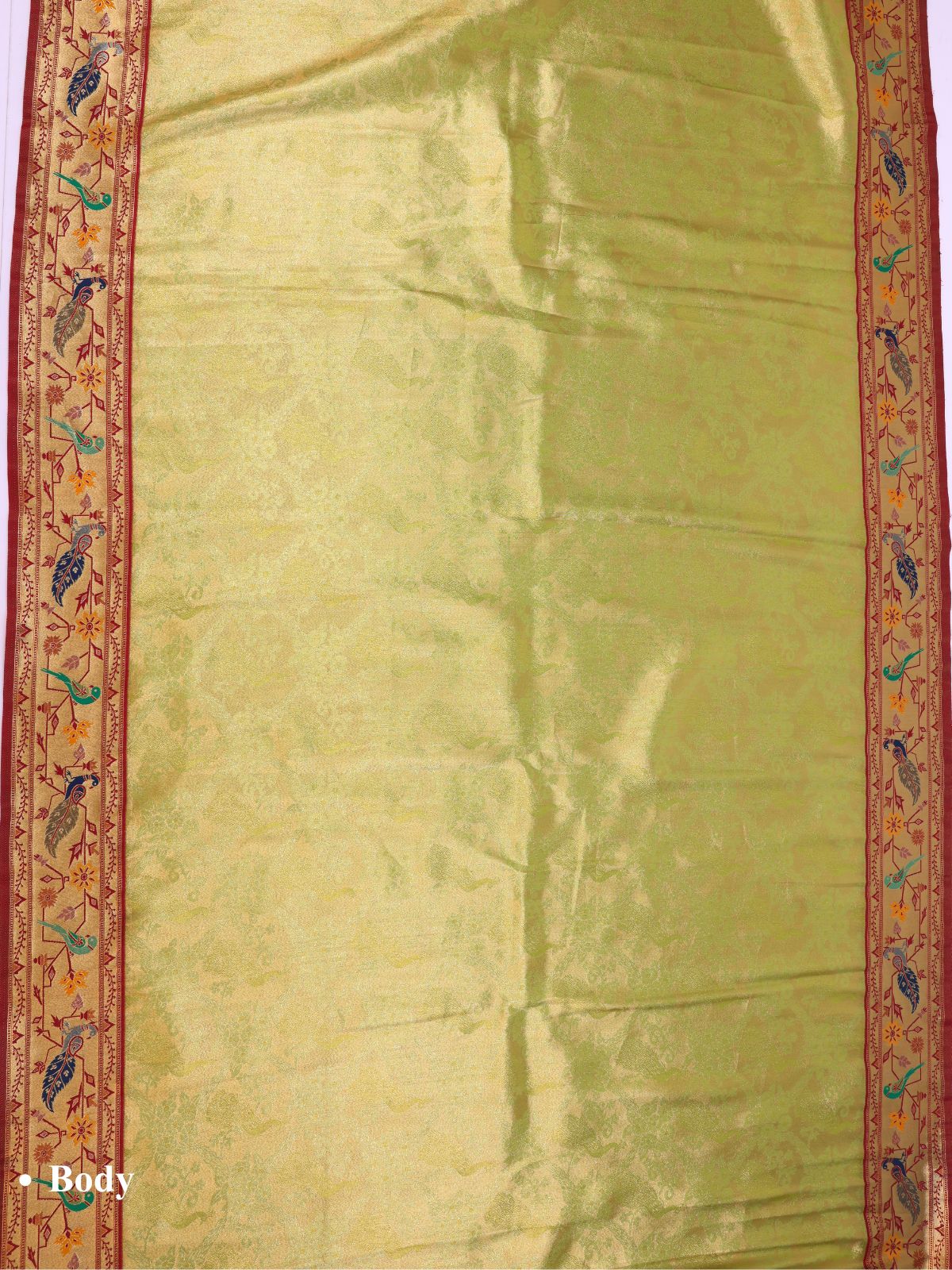 Parrot color Kanjivaram work Designer Saree BLS1006_Parrot