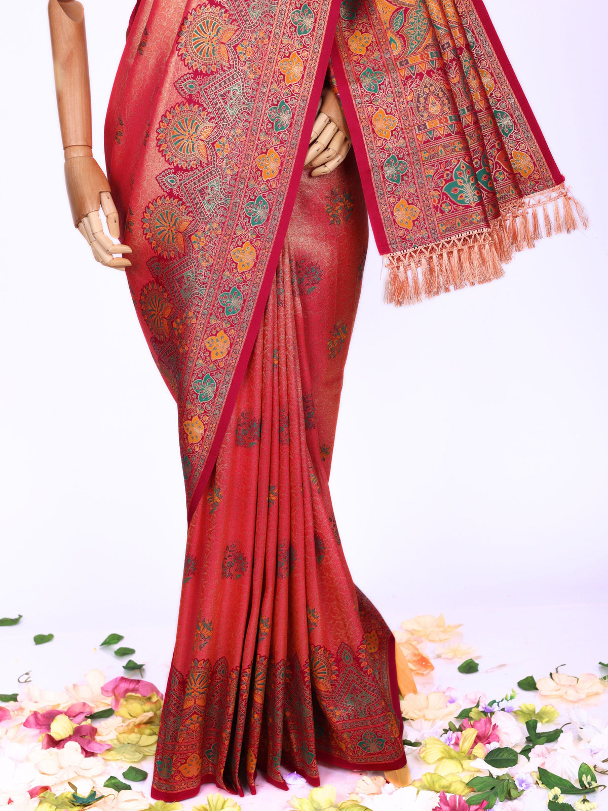 Pink color Kanjivaram work Designer Saree BLS1019_Pink
