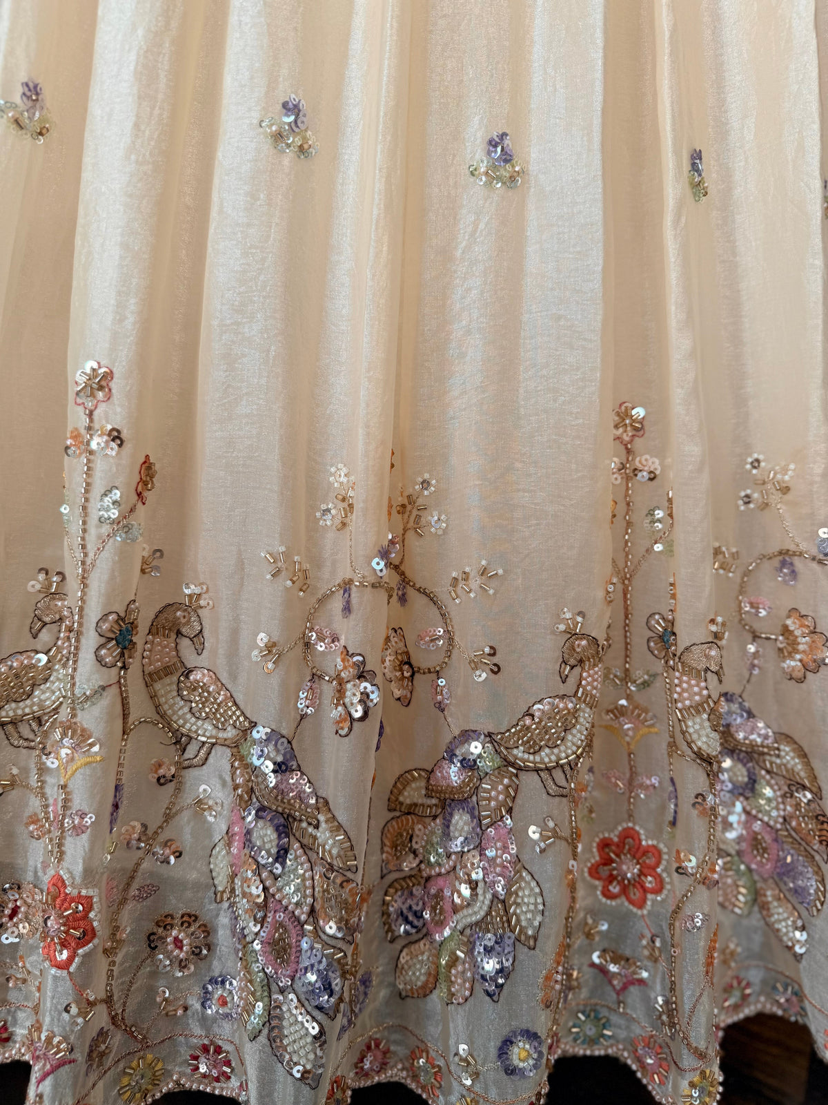Peach Nude color Designer Bids Embroidery work Lehenga choli BL1746