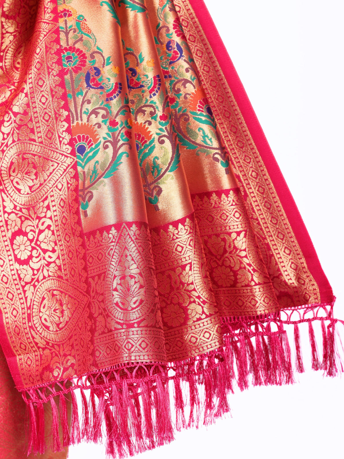 Pink color Kanjivaram work Designer Saree BLS1017_Pink