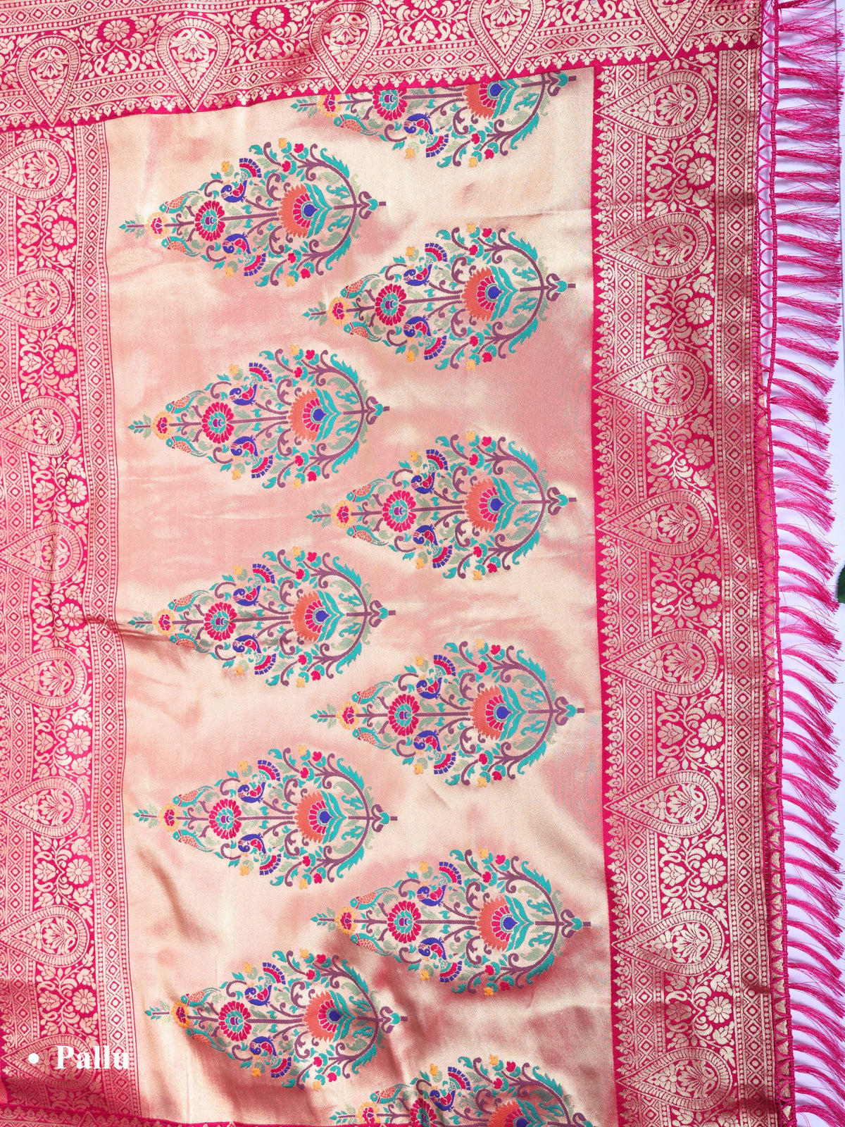 Pink color Kanjivaram work Designer Saree BLS1017_Pink