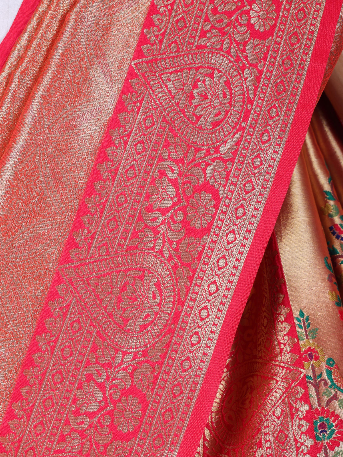 Red color Kanjivaram work Designer Saree BLS1017_Red