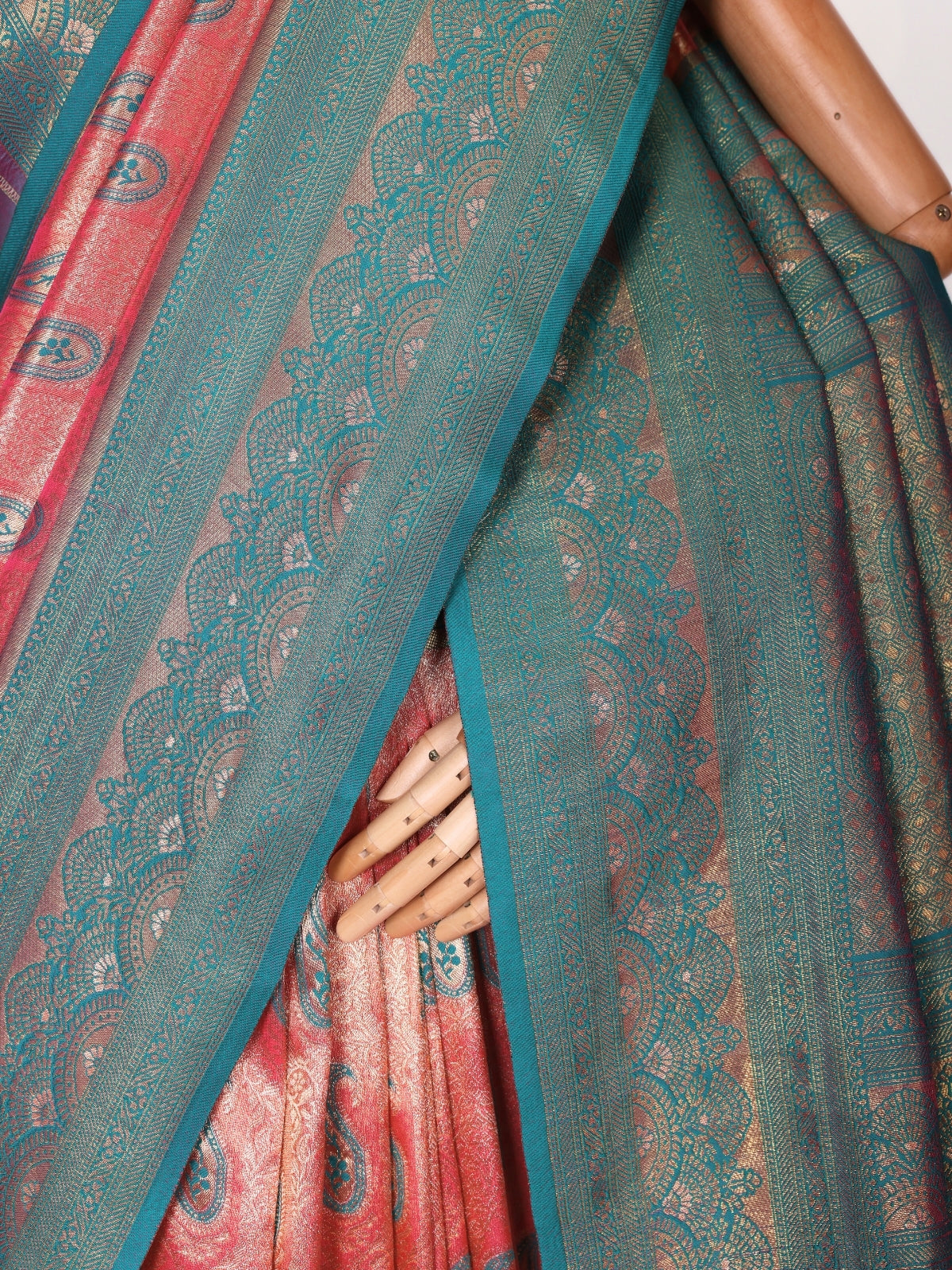 Light Pink color Kanjivaram work Designer Saree BLS1002_Pink