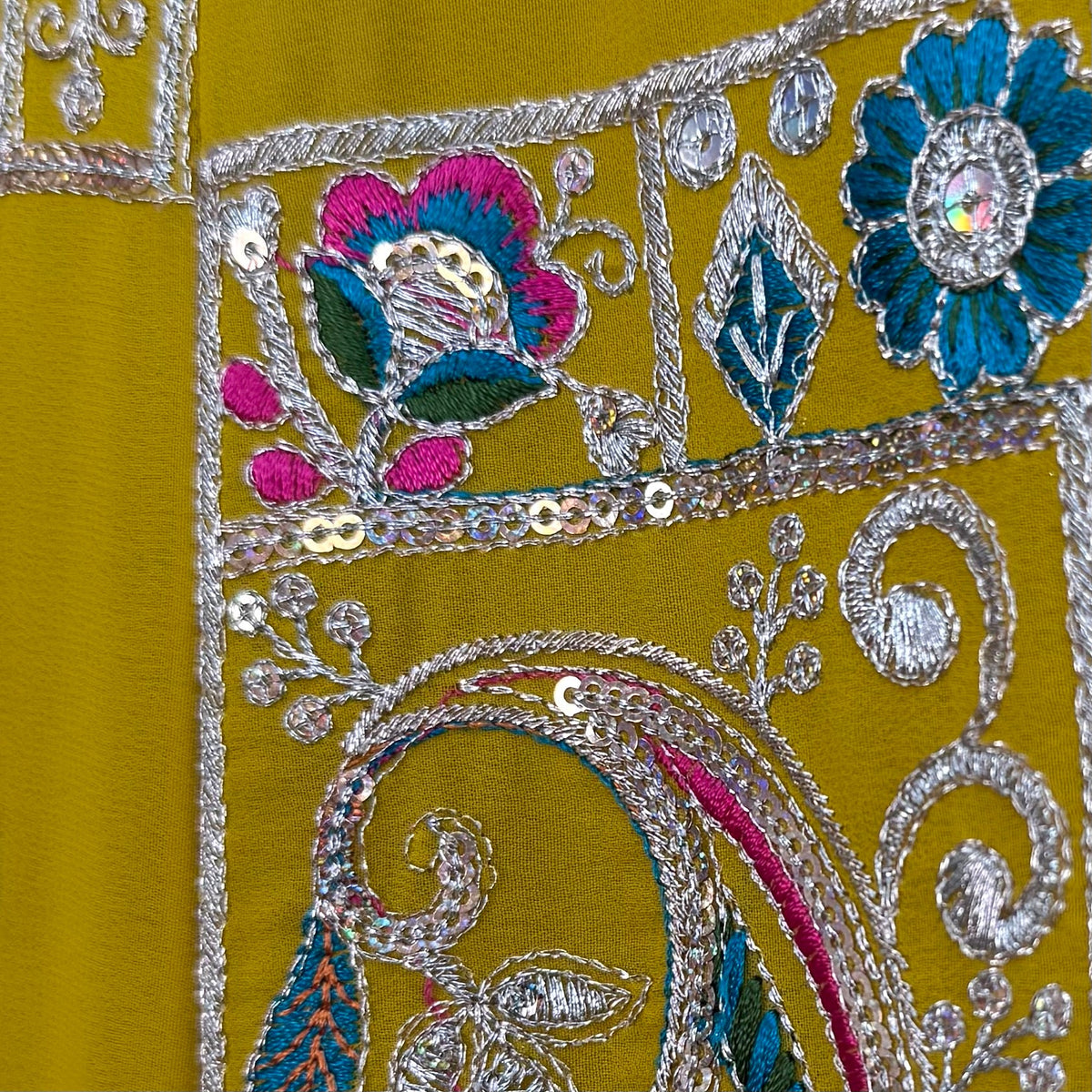 Yellow color Sequence Embroidery work Designer Lehenga Choli BL1584