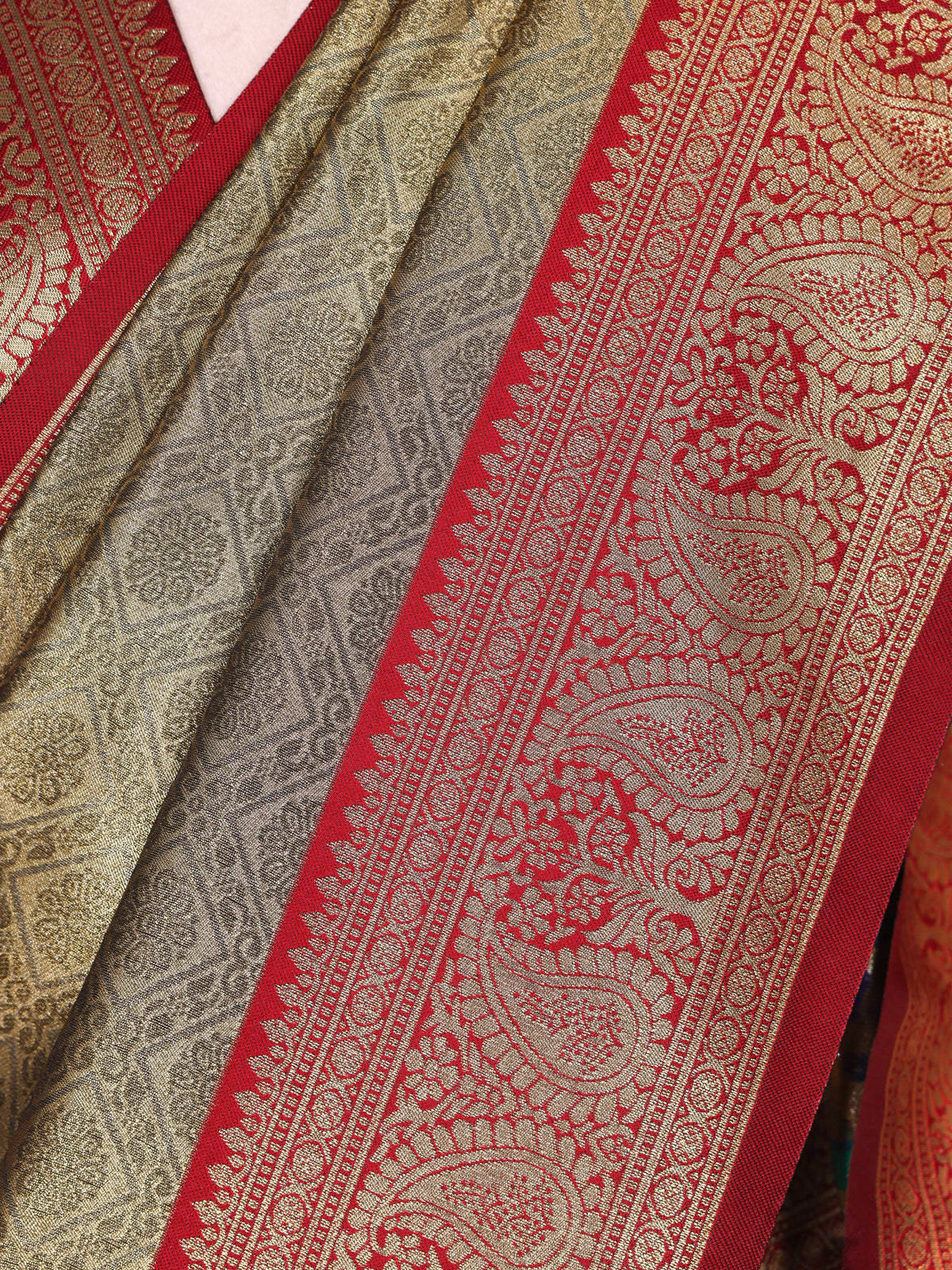 Maroon color Kanjivaram work Designer Saree BLS1013_Maroon