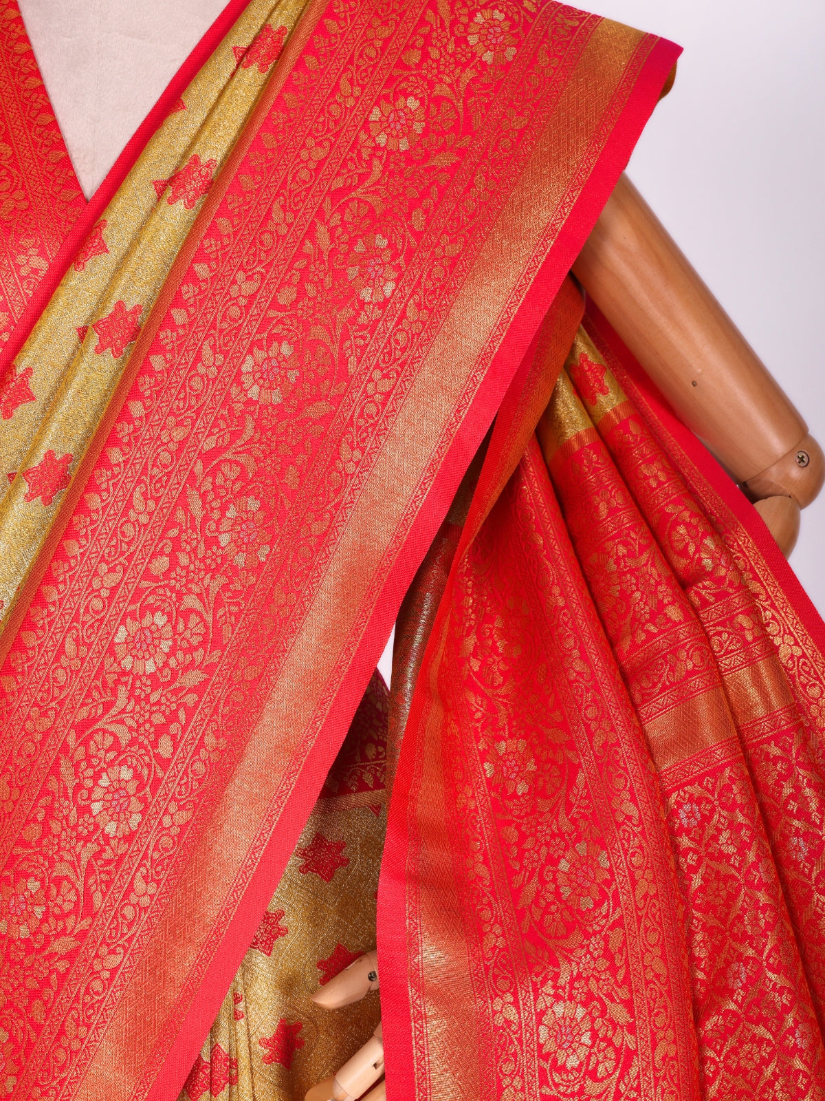 Yellow color Kanjivaram work Designer Saree BLS1004_Yellow