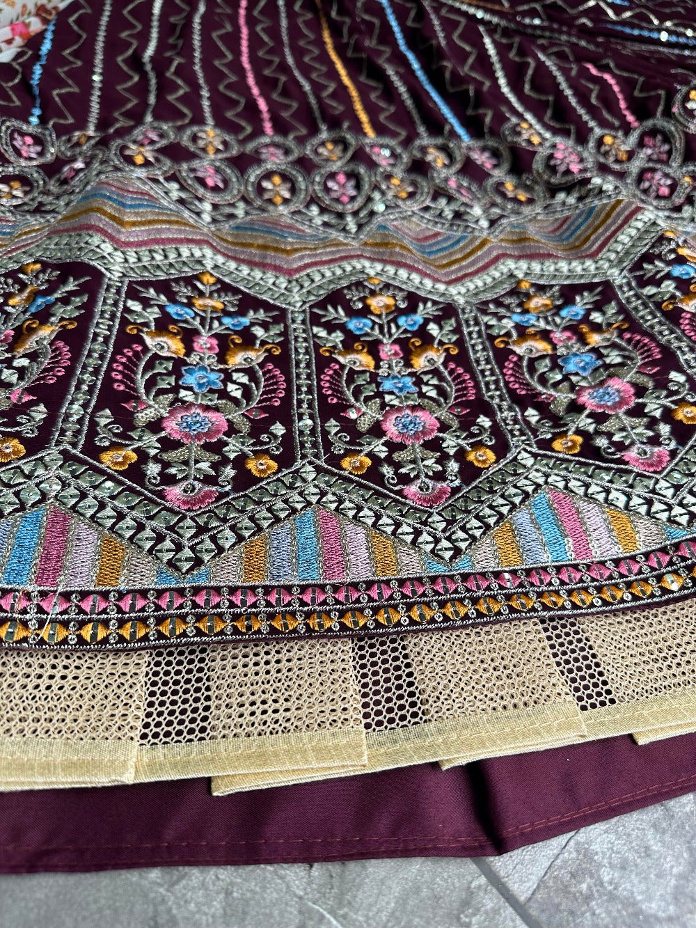Purple color Embroidery work Designer Lehenga choli for Wedding Function BL1208