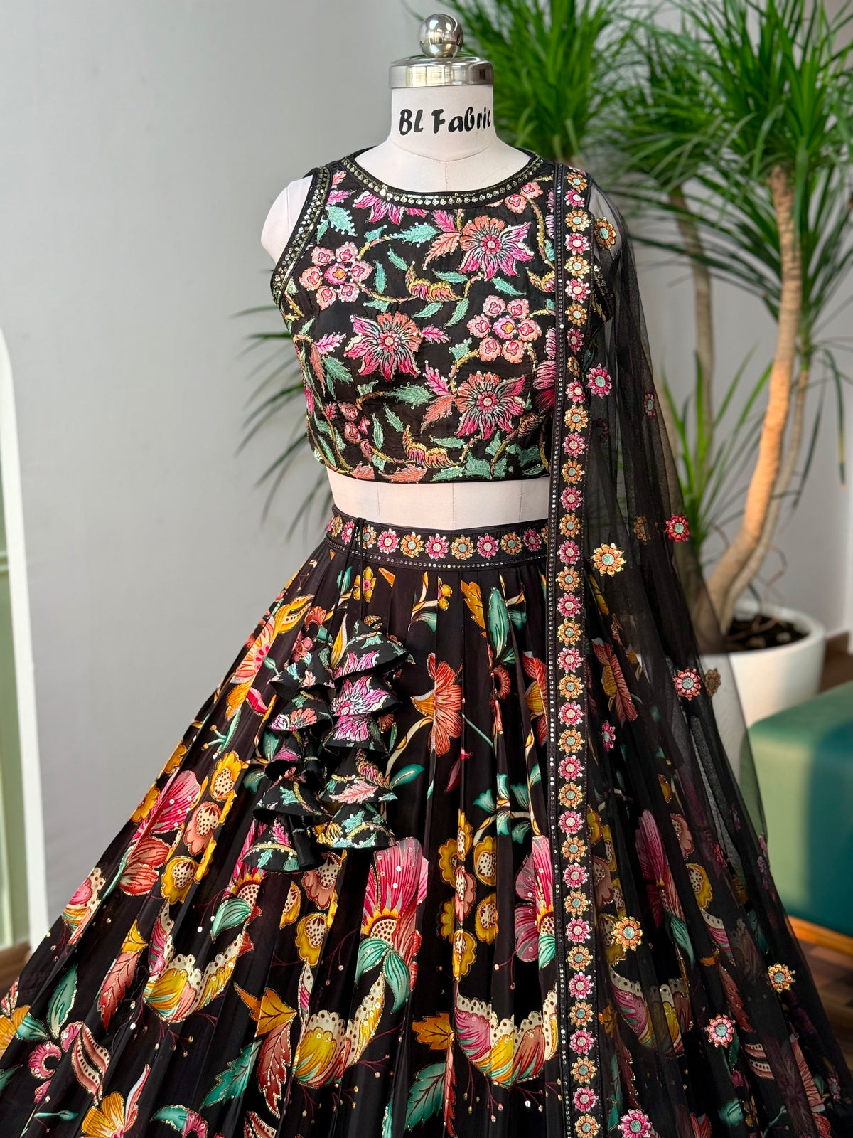 Black color Embroidery & Sequence work Designer Lehenga Choli for Wedding Function BL1635