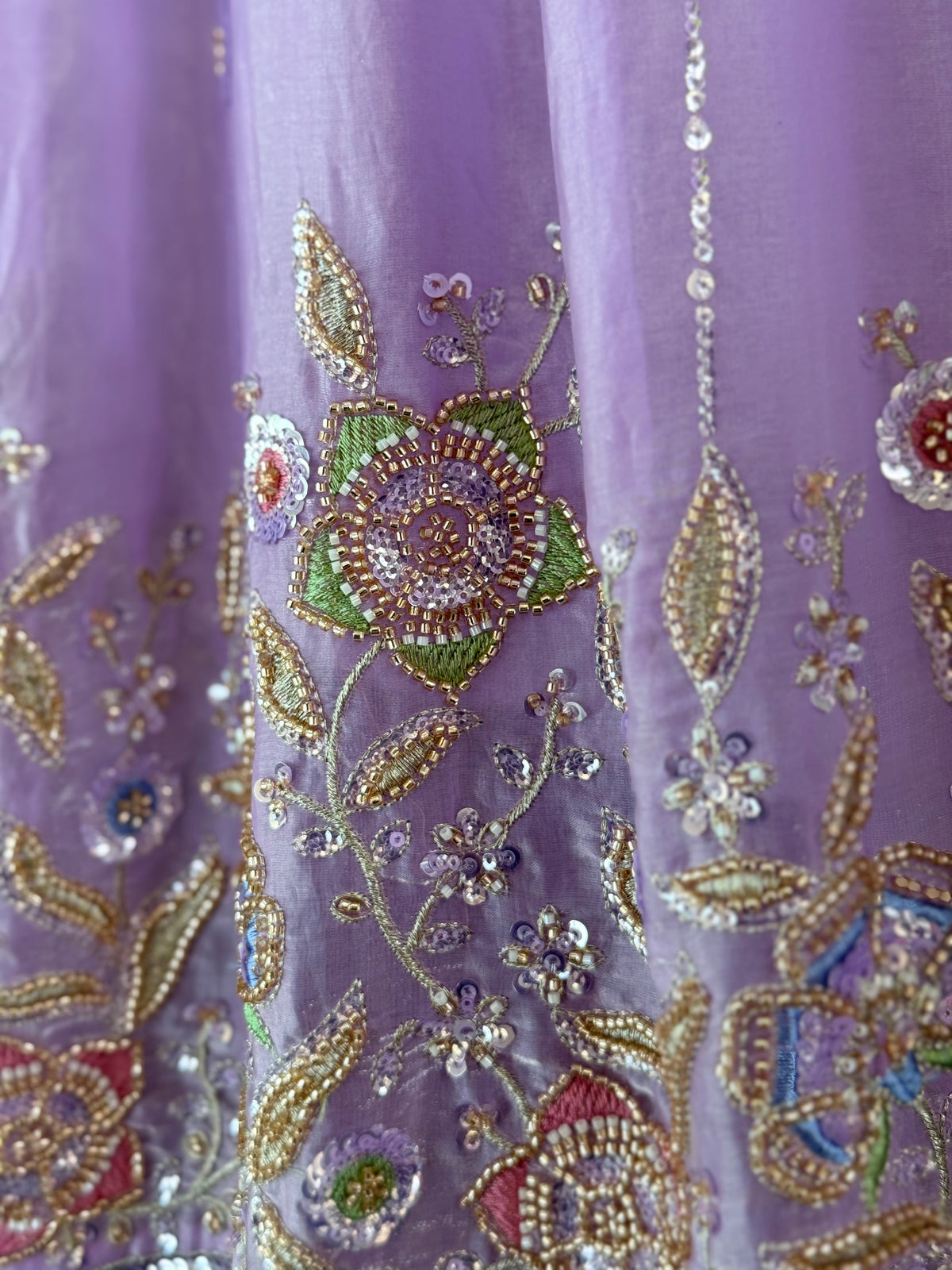 Dusty Purple color Bids Embroidery work Lehenga Choli BL1727
