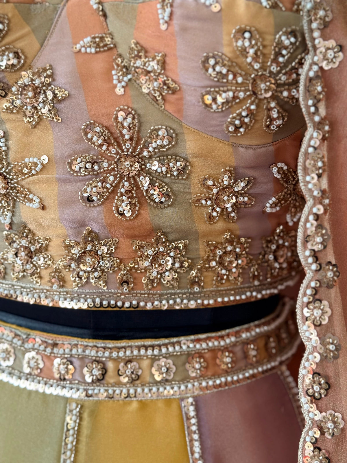 Multi color Designer Bids Embroidery work Lehenga choli BL1742