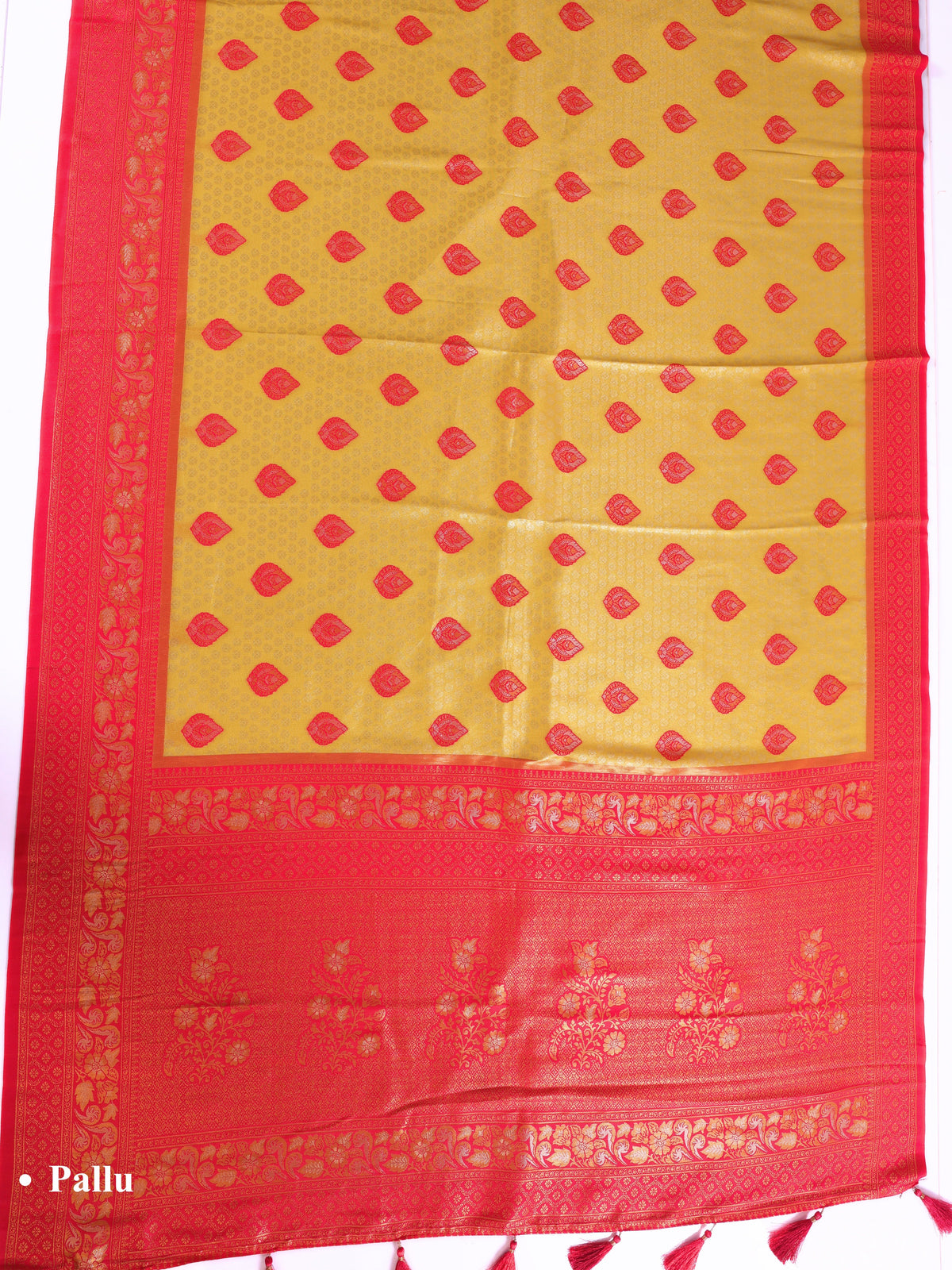 Yellow color Kanjivaram work Designer Saree BLS1007_Yellow