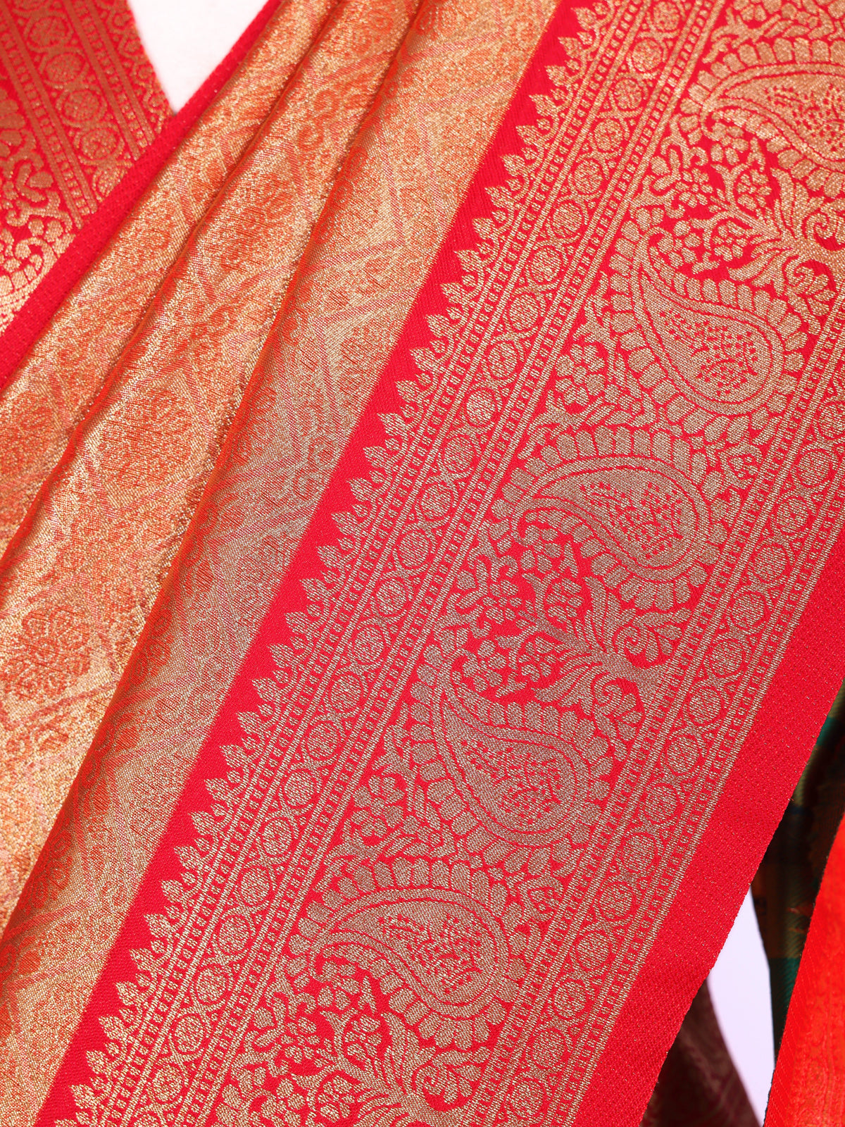 Red color Kanjivaram work Designer Saree BLS1013_Red