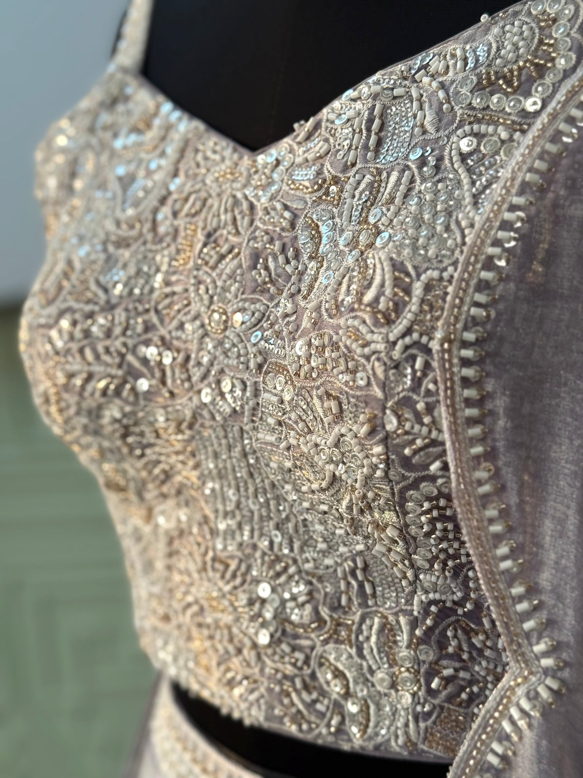 Pastal Purple color Bids Embroidery work Designer Lehenga Choli BL1655