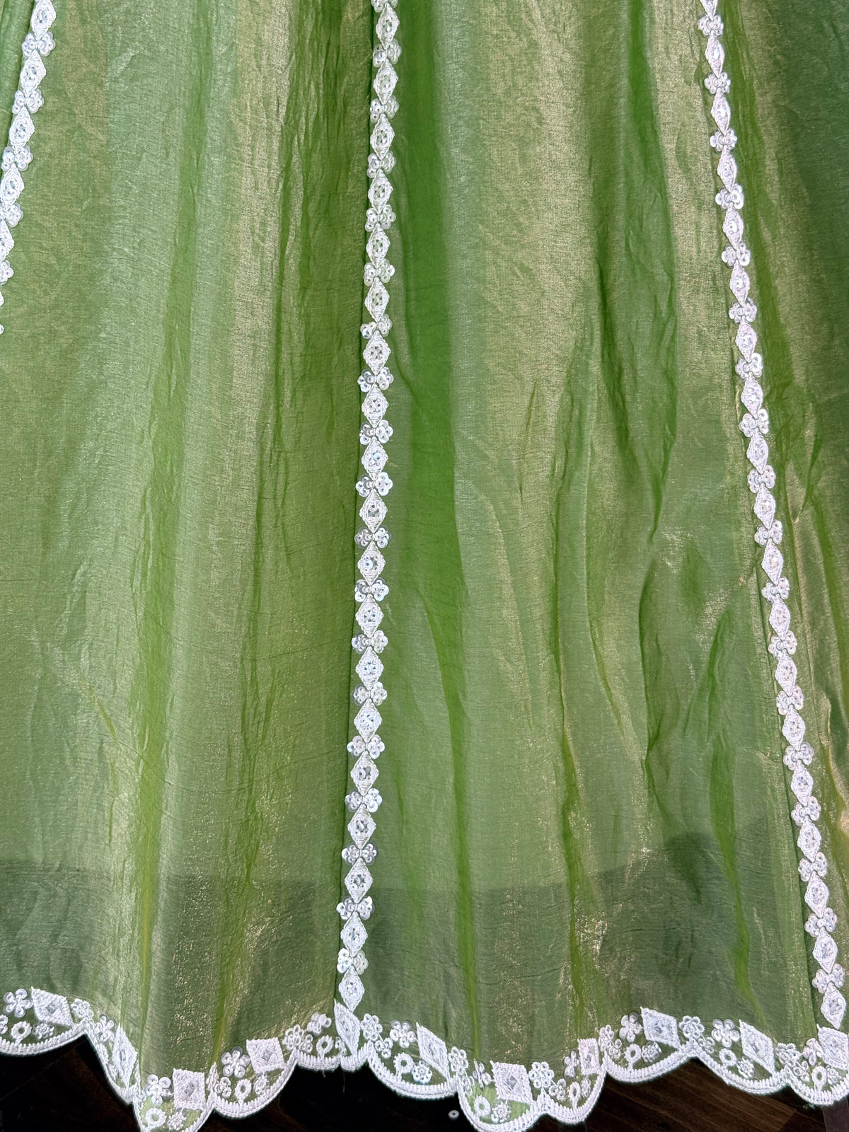 Pista Green color Designer Sequence Embroidery work Lehenga choli BL1713