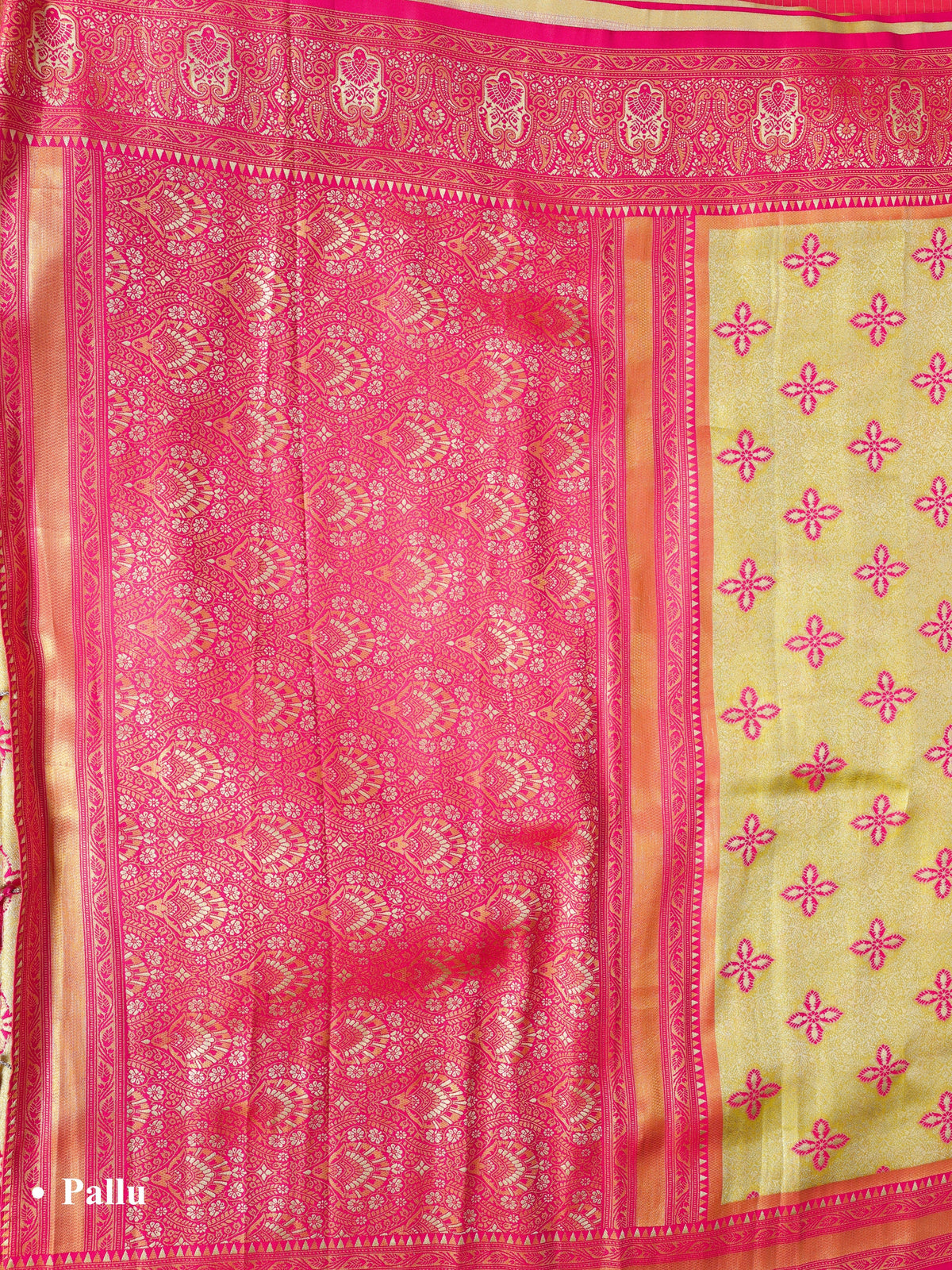 Yellow color Kanjivaram work Designer Saree BLS1020_Yellow