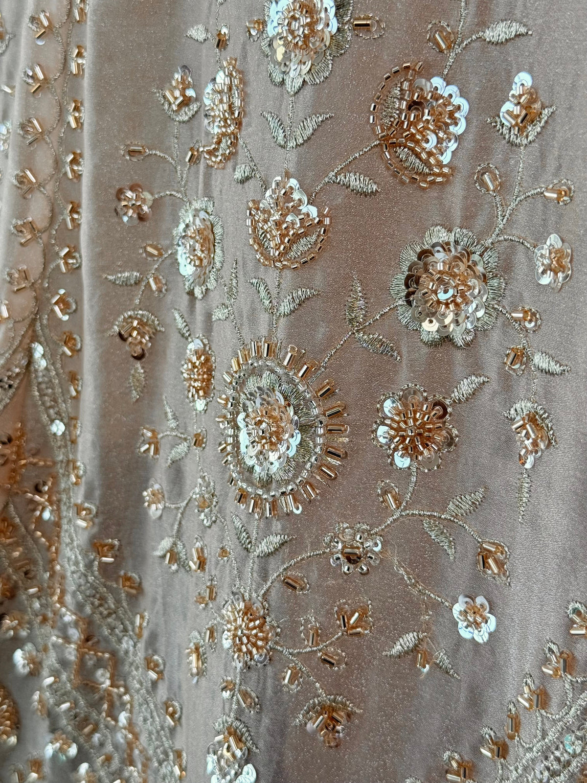 Dusty Peach color Designer Bids Embroidery work Lehenga choli BL1737