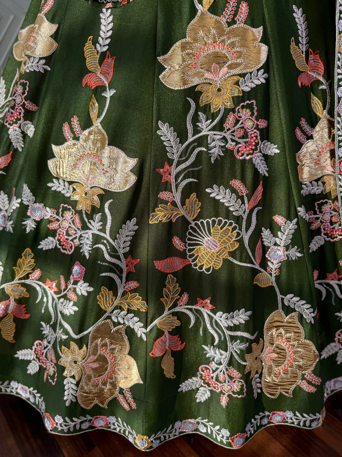 Green color Sequence Embroidery work Designer Lehenga Choli BL1660