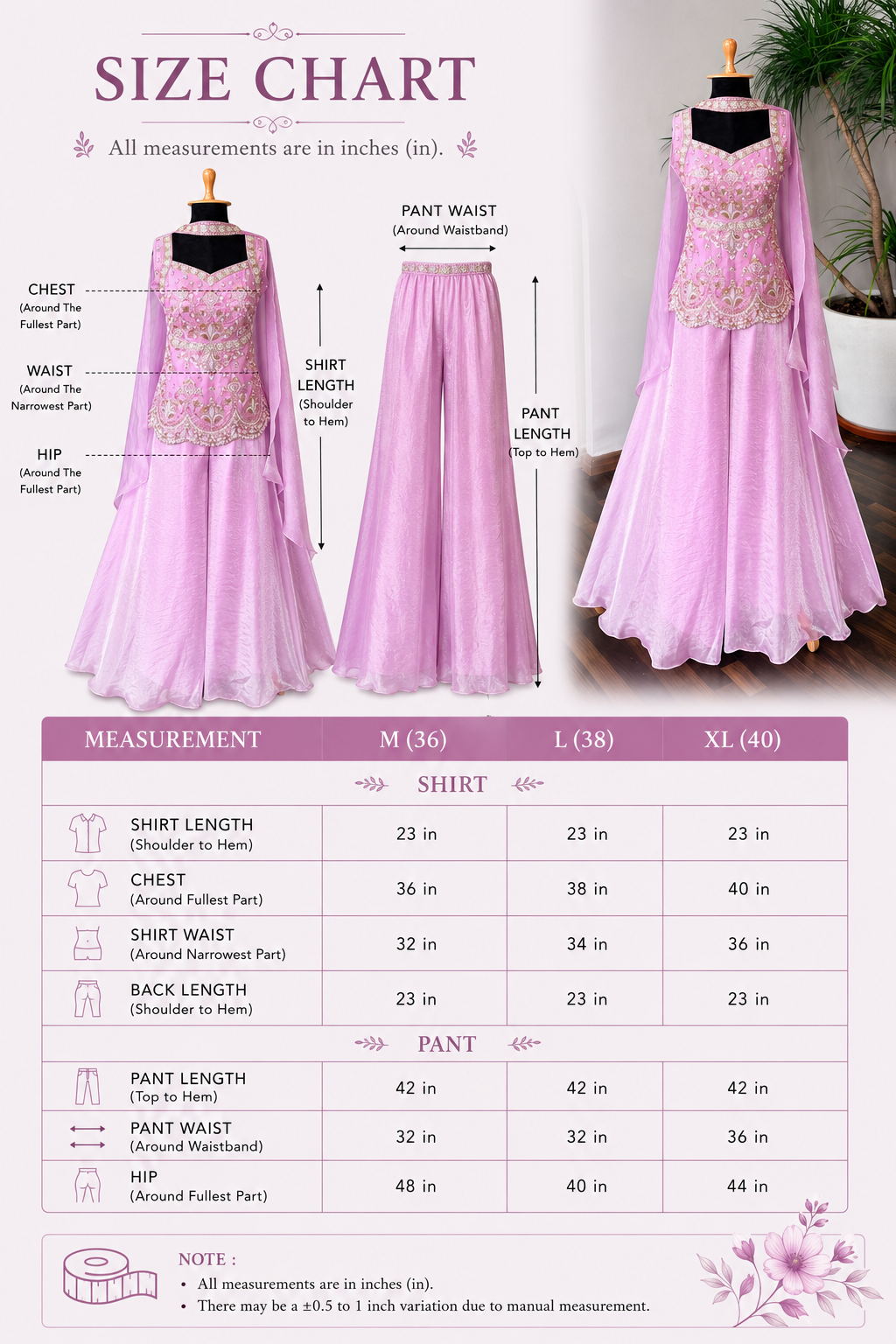 Pastel Lavender Pink color Bids Sequence Embroidery work Sharara set BLS126