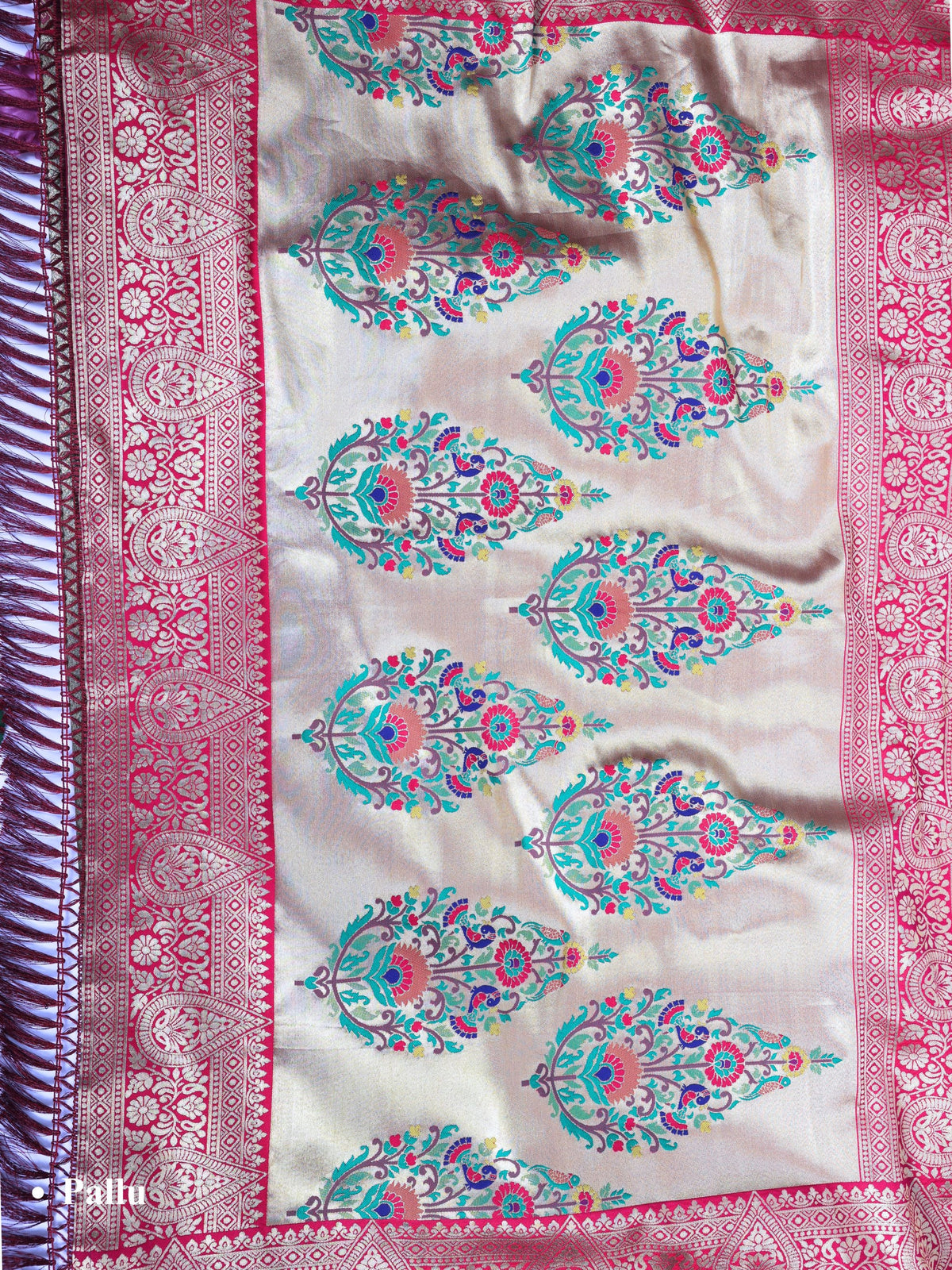 Maroon color Kanjivaram work Designer Saree BLS1017_Maroon