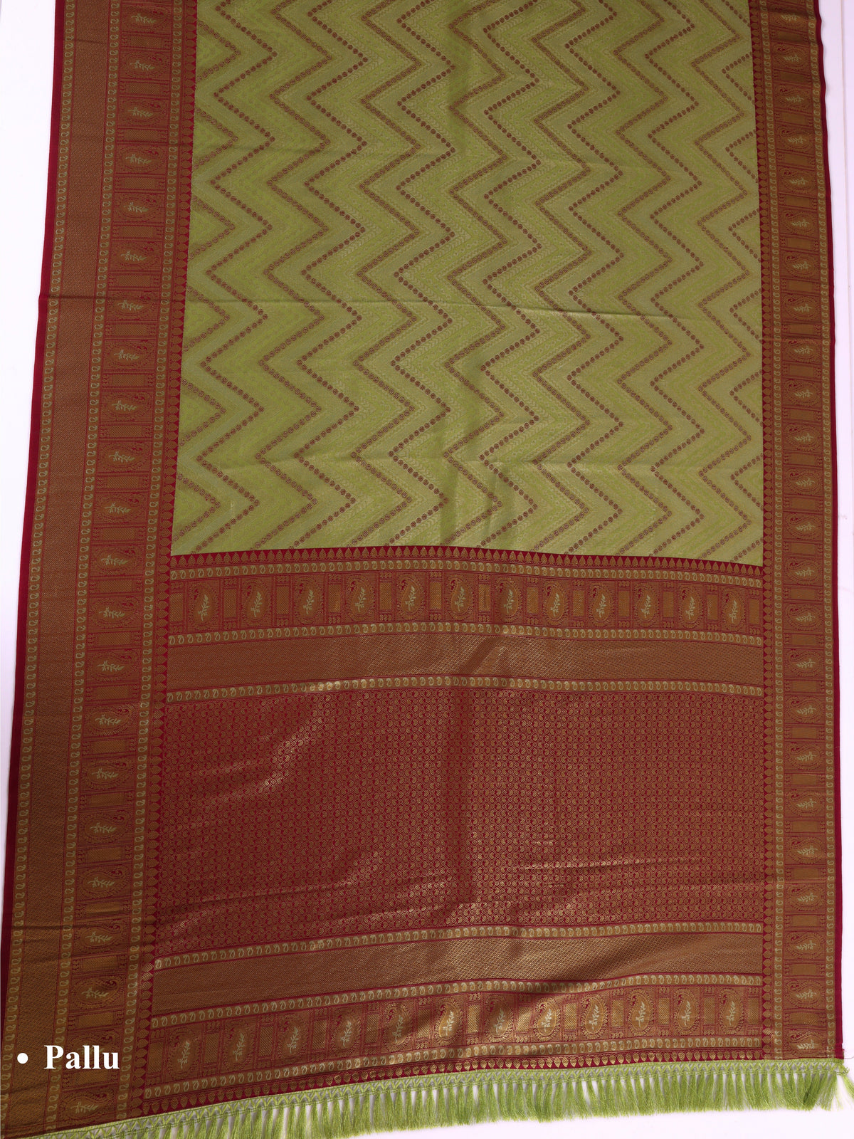 Parrot color Kanjivaram work Designer Saree BLS1008_Parrot