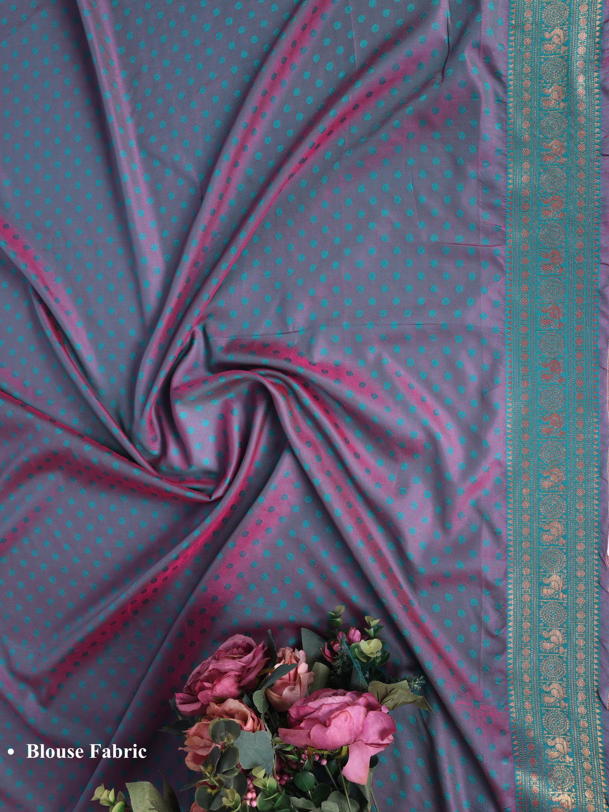 Peach color Kanjivaram work Designer Saree BLS1009_Peach