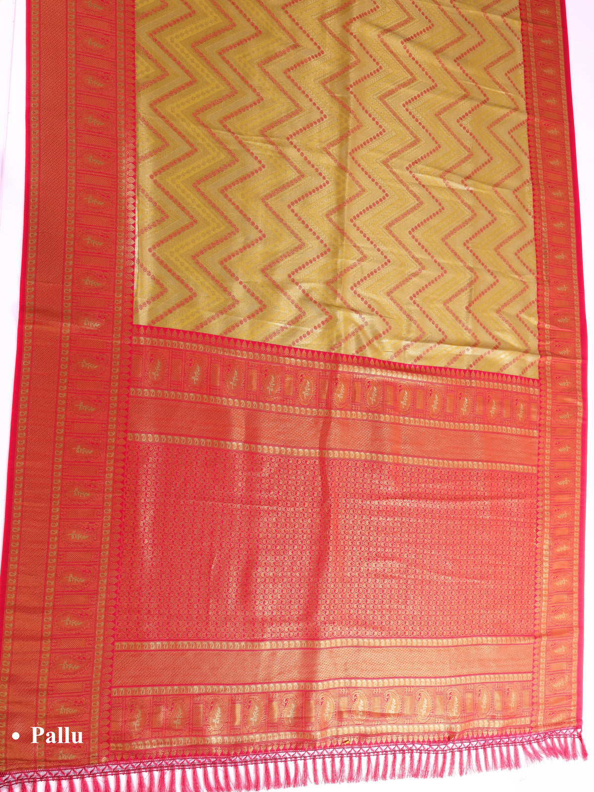 Yellow color Kanjivaram work Designer Saree BLS1008_Yellow