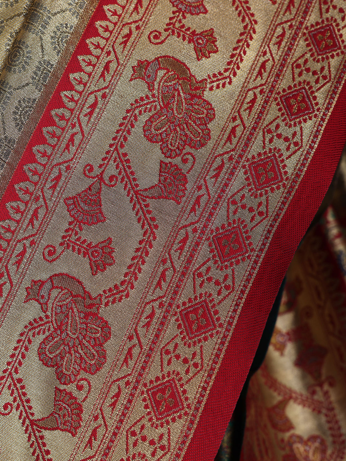 Maroon color Kanjivaram work Designer Saree BLS1015_Maroon