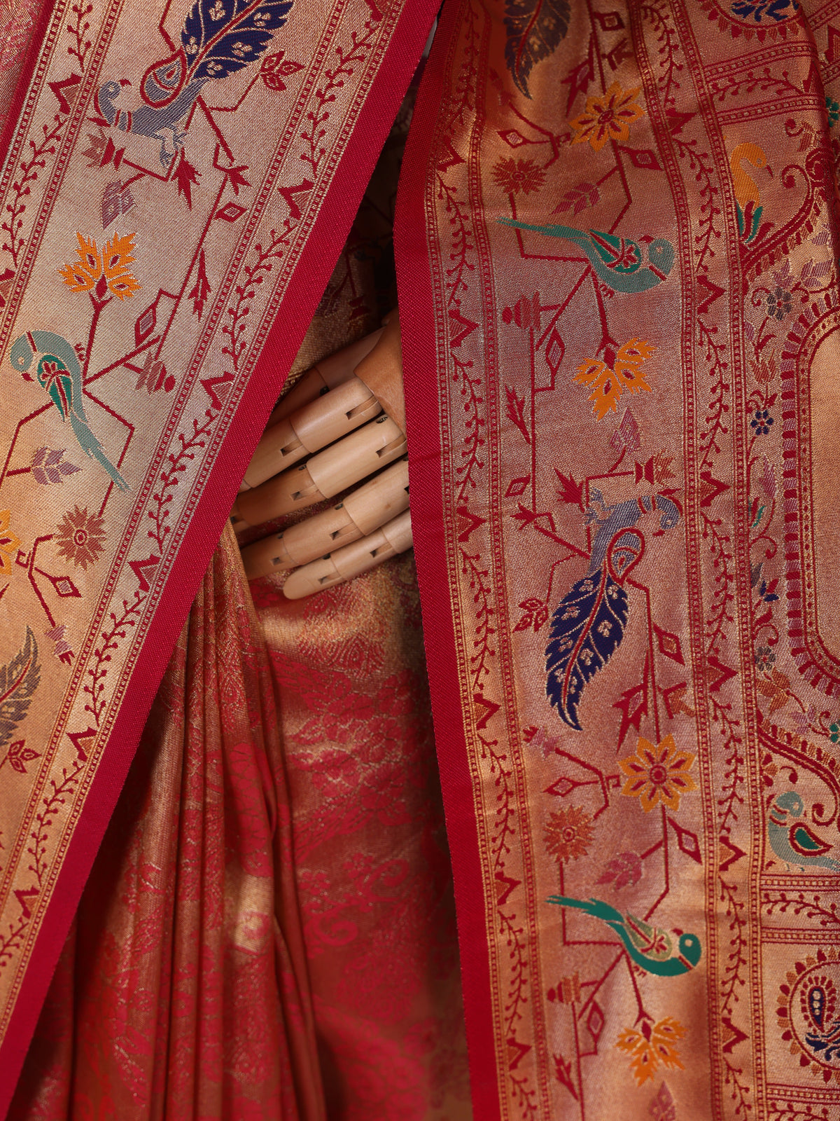 Pink color Kanjivaram work Designer Saree BLS1006_Pink