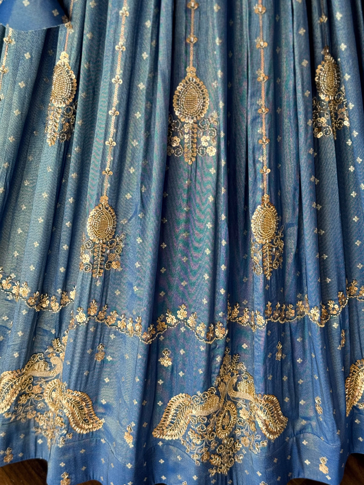 Royal blue color Jacquard Fabric With Bids Designer Lehenga choli for Any Function BL1696