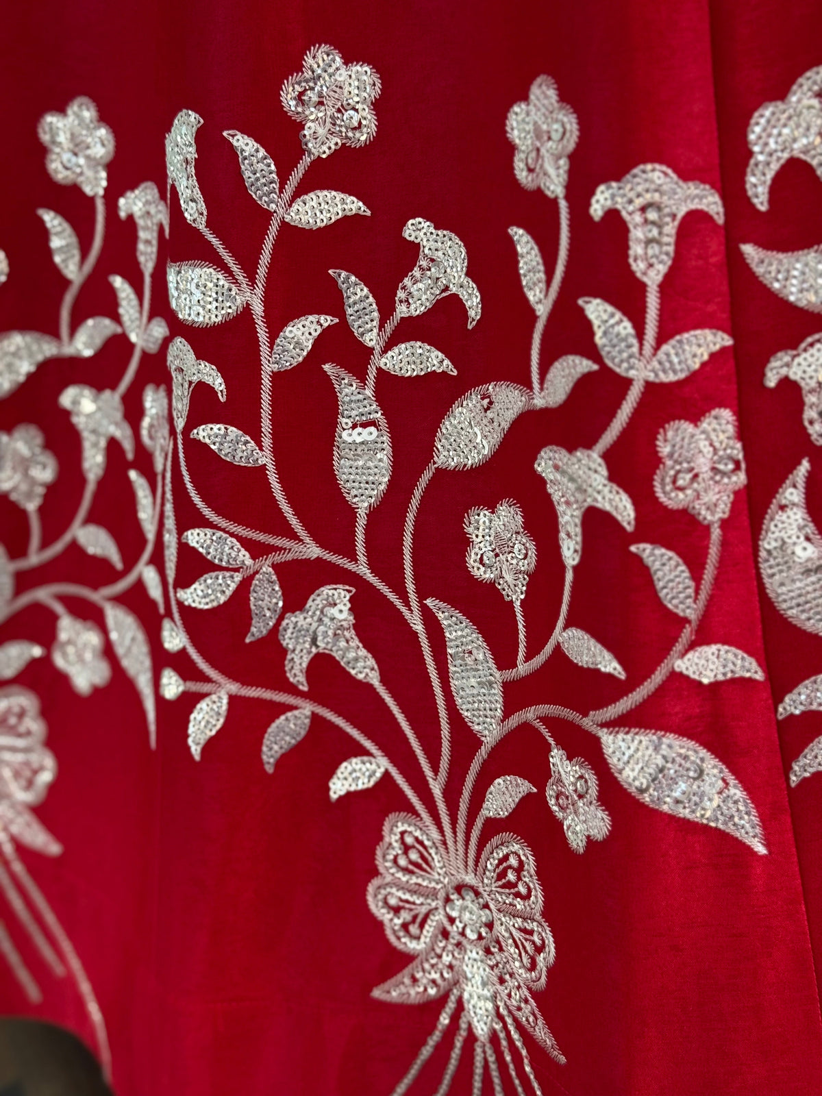 Ruby Red color Designer Sequence Embroidery work Lehenga choli BL1722