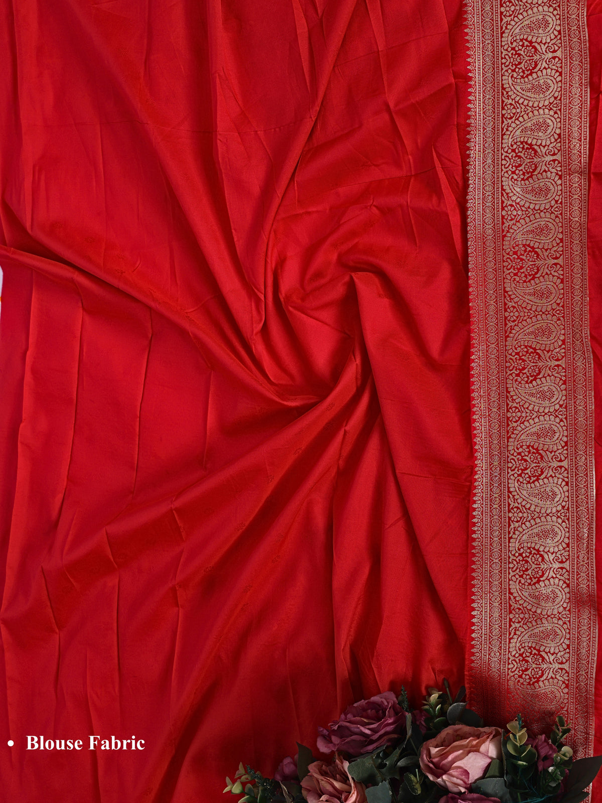 Red color Kanjivaram work Designer Saree BLS1013_Red