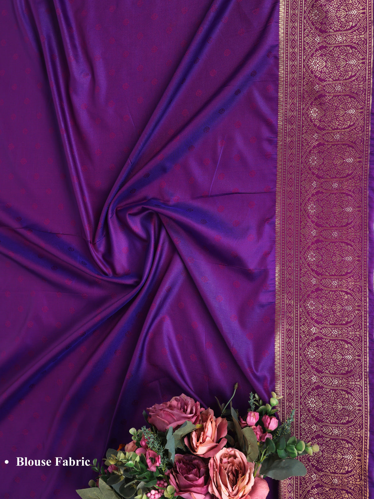 Purple color Kanjivaram work Designer Saree BLS1011_Purple