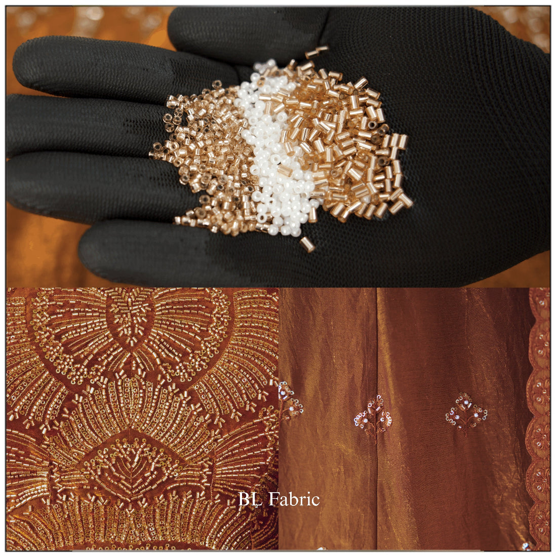 Brown color Hand Embroidery work Designer Lehenga Choli BL1527