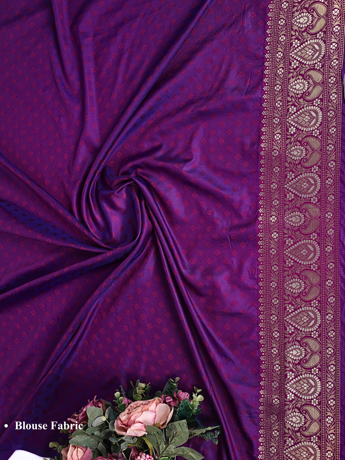 Purple color Kanjivaram work Designer Saree BLS1012_Purple