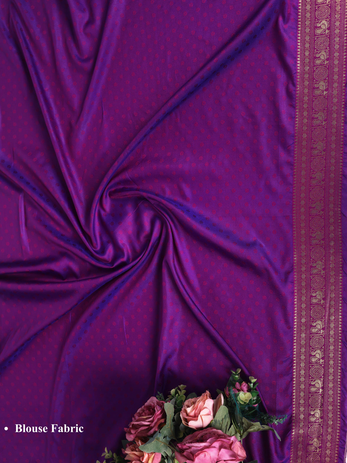 Purple color Kanjivaram work Designer Saree BLS1009_Purple