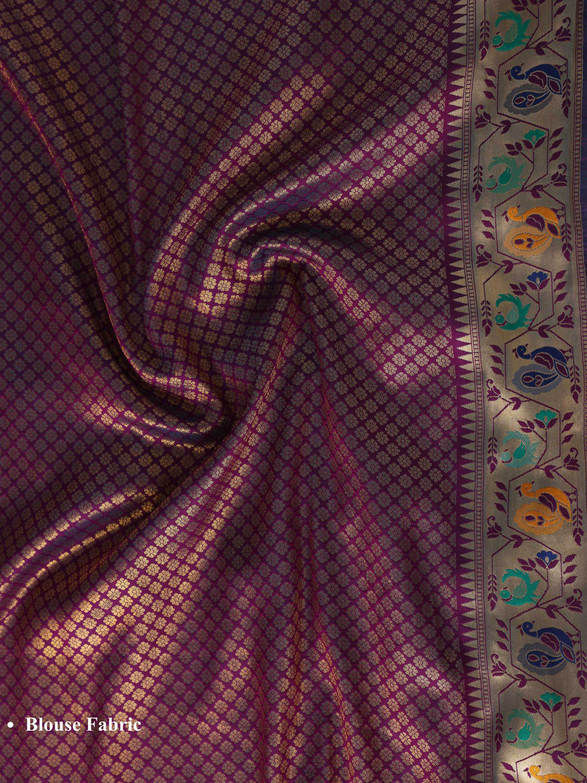 Skyblue color Kanjivaram work Designer Saree BLS1005_Skyblue