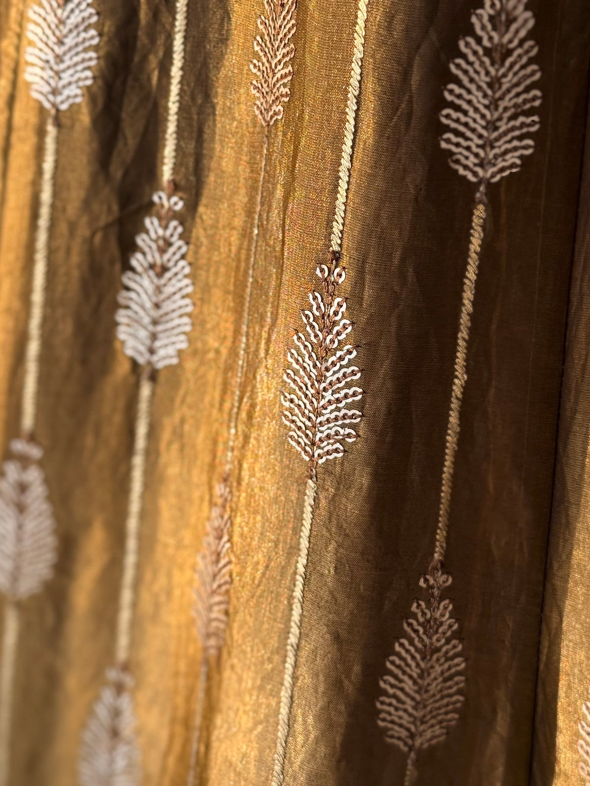 Golden Brown color Designer Sequence Embroidery work Lehenga choli BL1686