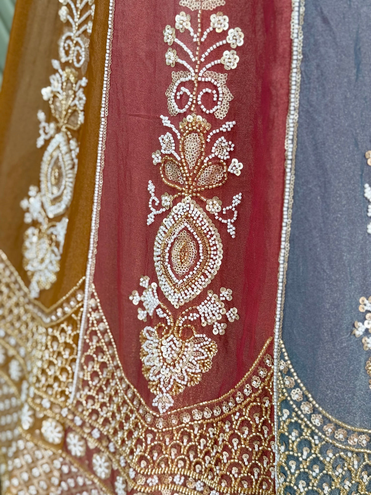 Multi color Designer Bids Embroidery work Lehenga choli BL1730