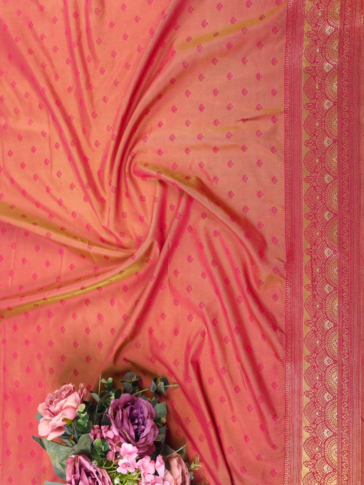 Parrot Green color Kanjivaram work Designer Saree BLS1002_Green