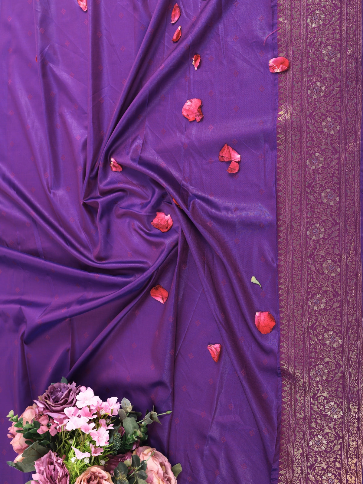 Purple color Kanjivaram work Designer Saree BLS1004_Purple