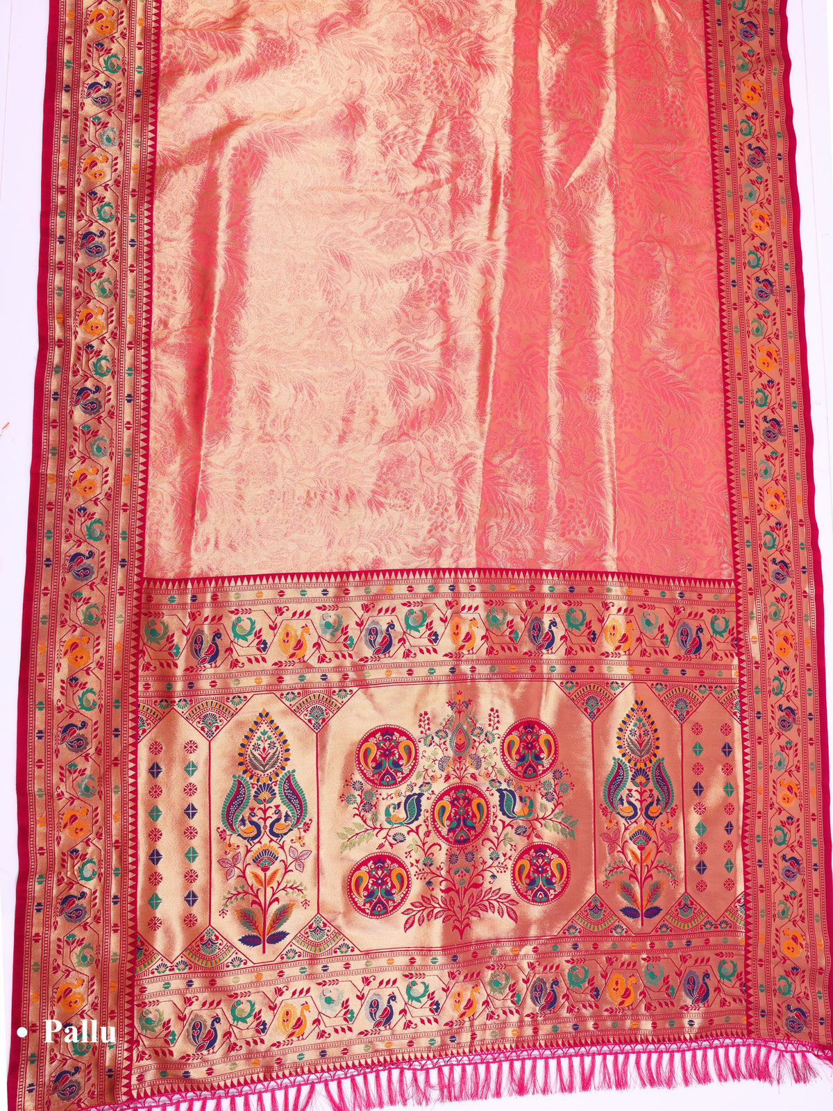 Pink color Kanjivaram work Designer Saree BLS1005_Pink