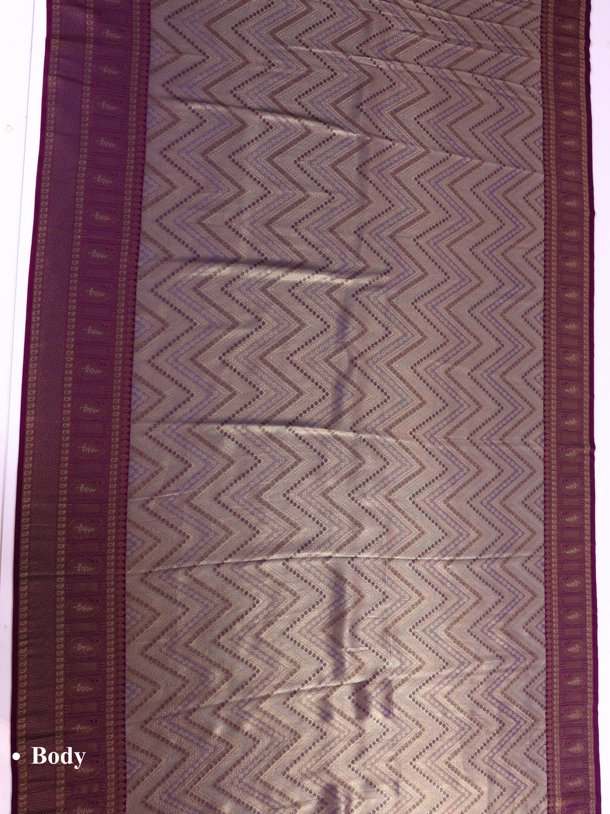 Purple color Kanjivaram work Designer Saree BLS1008_Purple