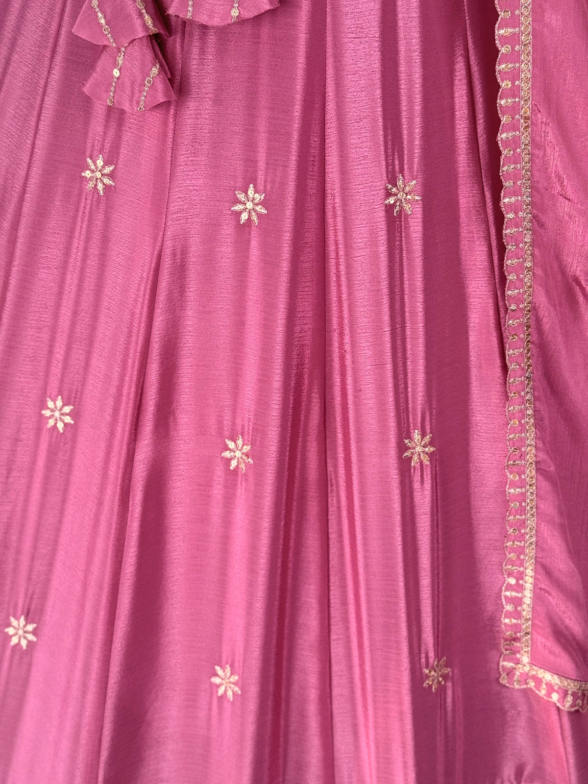 Rose pink color Sequence Embroidery work Designer Lehenga Choli BL1685